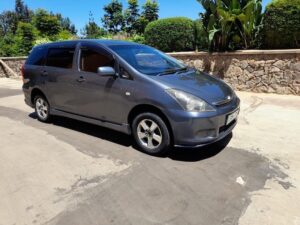 Toyota Wish car rental Uganda with professional driver